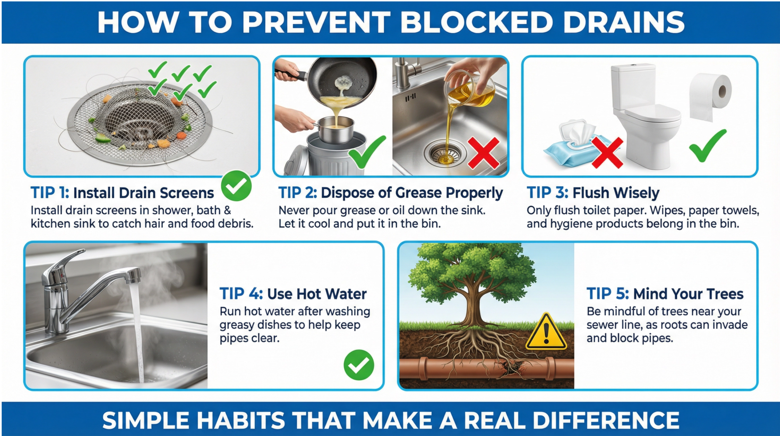 How to Prevent Blocked Drains