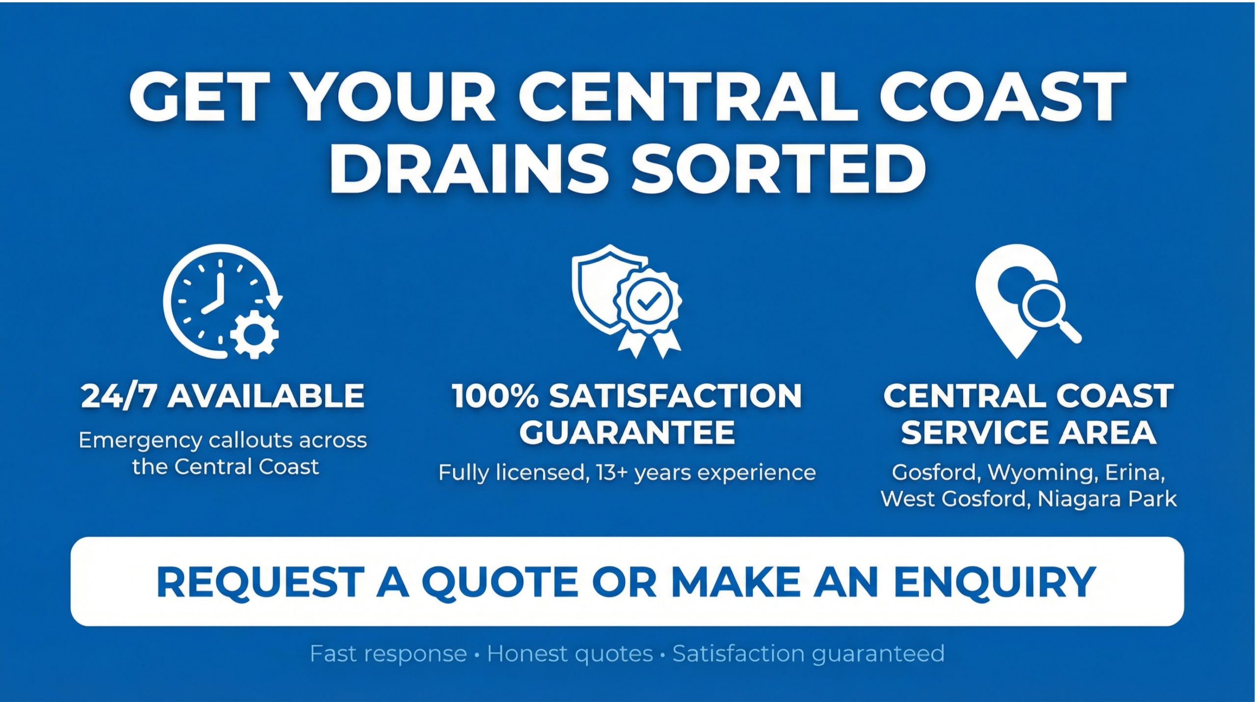 Get Your Central Coast Drains Sorted — Call Rectify Plumbing