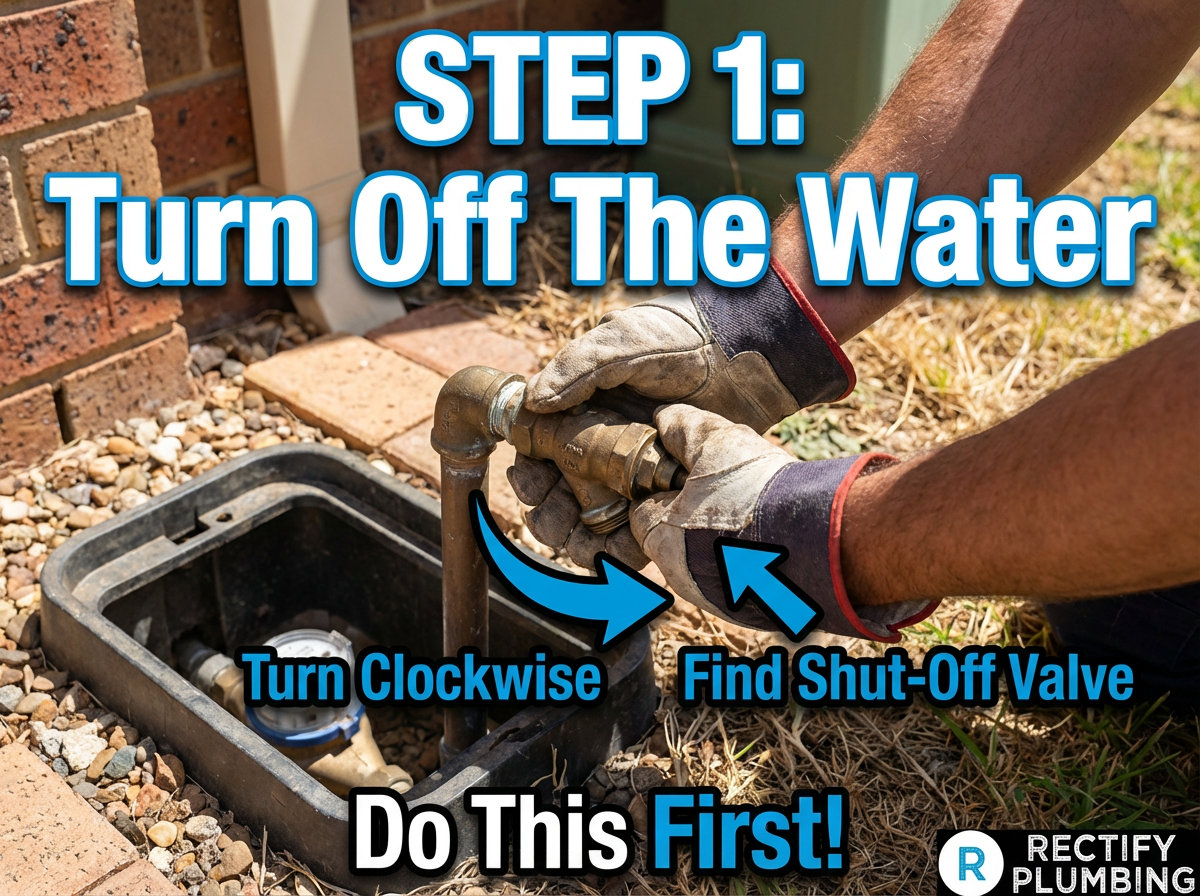 STEP 1: Turn Off Water