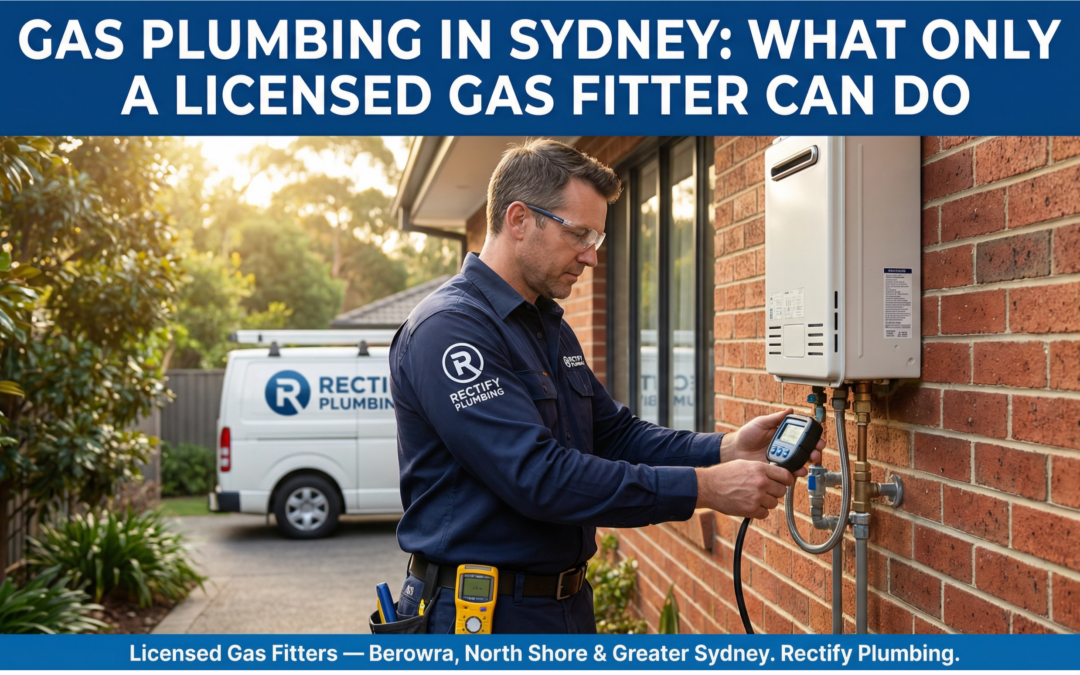 Gas Plumbing in Sydney: What Only a Licensed Gas Fitter Can Do — and Why It Matters
