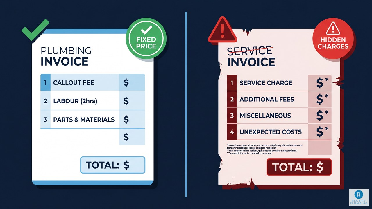 Emergency plumbing pricing tiers breakdown — callout fees and after-hours rates for Epping NSW
