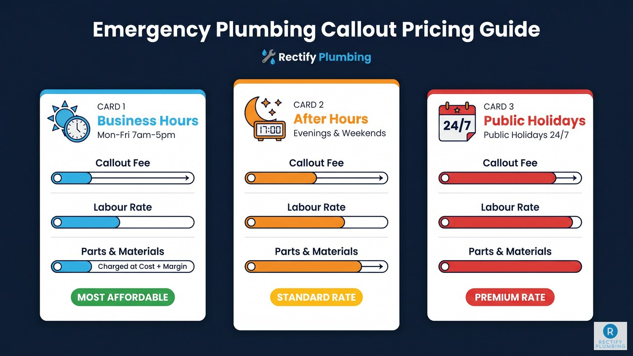 Licensed plumber showing fixed price quote to Epping NSW homeowner before starting emergency plumbing work